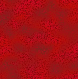 Marbled bright red fabric with burgundy leaf patterns allover and blurred grey marbles