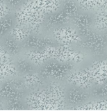 Lightest blue/grey marbled fabric with white/grey leaf pattern allover