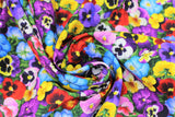 Lovely Pansies - 45" - 100% Cotton