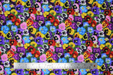 Lovely Pansies - 45" - 100% Cotton