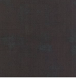 Grunge distressed-look fabric swatch in soft black shade