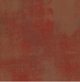 Grunge distressed-look fabric swatch in brown/red rust coloured shade