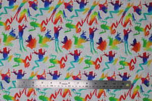 Group swatch assorted Jewels of the Jungle themed fabrics in various styles/colours