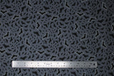 Flat swatch Grey Bats fabric (medium grey fabric with tossed black bats allover in various sizes and medium tossed black bats with white outlines)