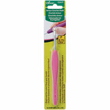 3.75mm light pink soft grip crochet hook in packaging