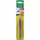 4.0mm purple soft grip crochet hook in packaging