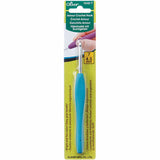 4.5mm light blue soft grip crochet hook in packaging