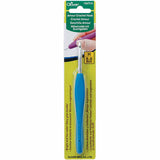 5.0mm blue soft grip crochet hook in packaging