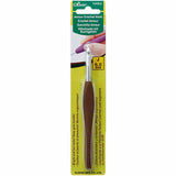 6.0mm brown soft grip crochet hook in packaging