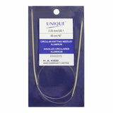 2.25mm circular knitting needles in packaging