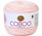 Cake of Lion Brand Coboo in colourway Pale Pink