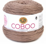 Cake of Lion Brand Coboo in colourway Taupe