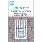 5 stretch sewing machine needles in packaging (11/75)