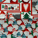 I'll be Gnome for Christmas - 44/45" - 100% Cotton