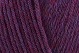 Swatch of DK with Merino yarn in shade DM14 (dark pinky purple)