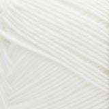 White swatch of Red Heart Comfort