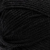 Red Heart soft yarn swatch in shade black