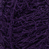 Red Heart Scrubby swatch in shade grape (dark purple)