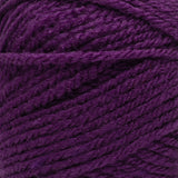 Swatch of Red Heart Heat Wave yarn in shade beach bag (dark purple)