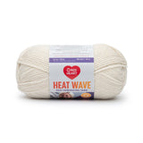 Ball of Red Heart Heat Wave yarn in shade sandy shores (off-white)