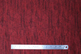 Flat swatch red knit fabric (red knit look fabric with subtle black accents)