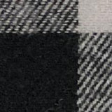 Swatch of grey and black small check buffalo plaid flannel