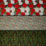 Group swatch assorted Foliage Classic themed fabrics in various styles/colours