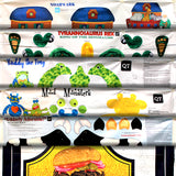 Group swatch assorted instructional Sew & Go Panels in various styles