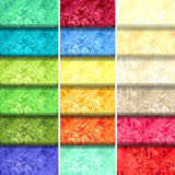Group swatch essence printed fabrics in various colours