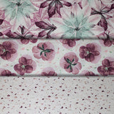 Group swatch floral printed fabric in various styles