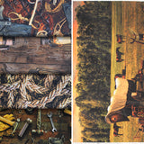 Group swatch assorted country/western themed fabrics in various styles
