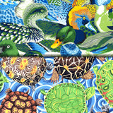 Group swatch Secret Stream themed fabrics in various styles/colours
