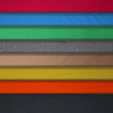 Group swatch Tricot Lycra solid fabric in various colours