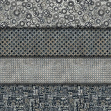 Group swatch Heavy Metal themed fabrics in various styles/colours