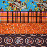 Group swatch assorted fabrics in various styles/colours