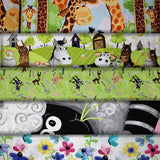 Group swatch World of Susybee printed fabrics in various styles