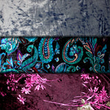 Group swatch assorted Velvet prints in various colours/styles