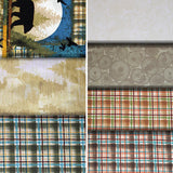 Group swatch wild and free printed fabrics in various styles