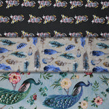 Group swatch assorted feather themed prints in a variety of styles
