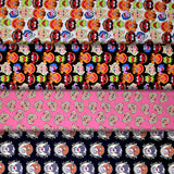 Group swatch licensed Muppets printed fabrics in various colours/styles