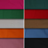 Group swatch of cotton solids in a variety of colours