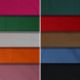 Group swatch of cotton solids in a variety of colours