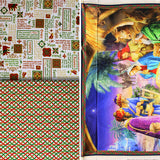Group swatch assorted The Nativity themed fabrics in various styles/colours