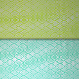 Group swatch Hexagon themed fabrics in various colours