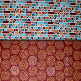 Group swatch The Marsala Moment themed fabrics in various styles/colours