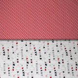 Group swatch tiny print fabrics in various styles/colours