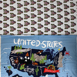 Group swatch Celebrate America! printed fabrics in various styles