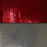 Group swatch sequin mesh in red and grey