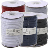 Group photo 25m spools of 3/8" (9mm) wide elastic in various colours