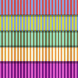 Group swatch tent stripes printed fabric in various colours